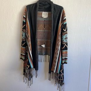 Billabong Dream Chaser Aztec Print Fringe size M women’s jacket